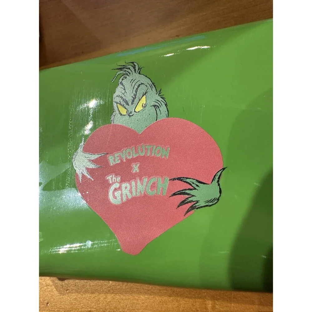 The Grinch x Revolution Cosmetic Makeup Bag 3Pc Lot New Limited Edition
